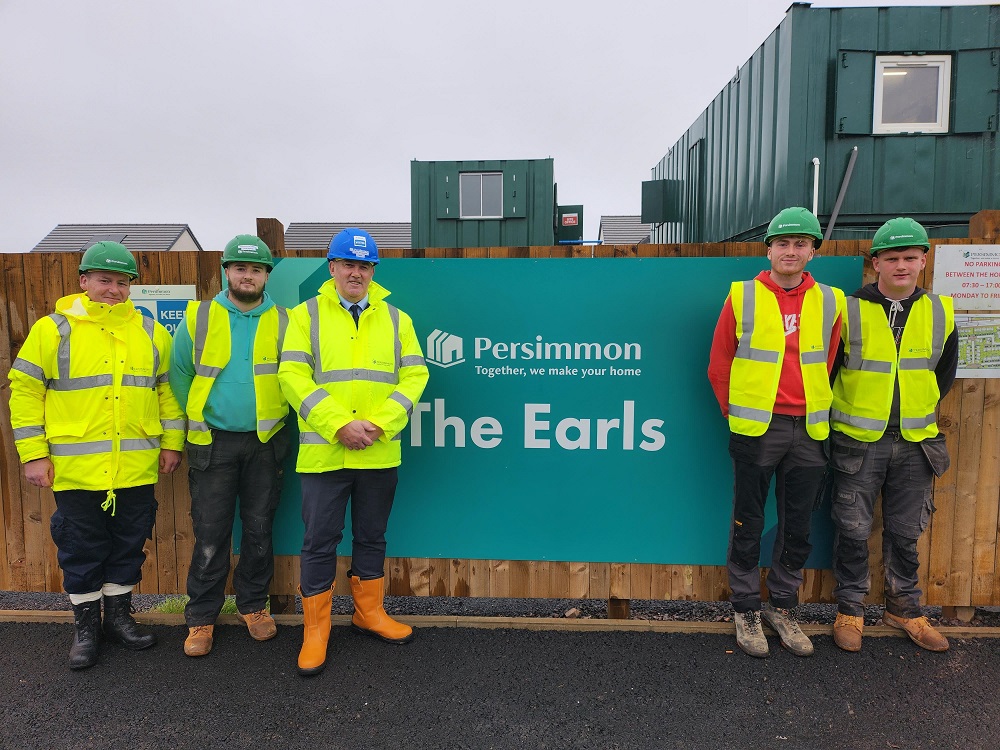 Housing minister meets East Lothian apprentices Scottish Construction Now